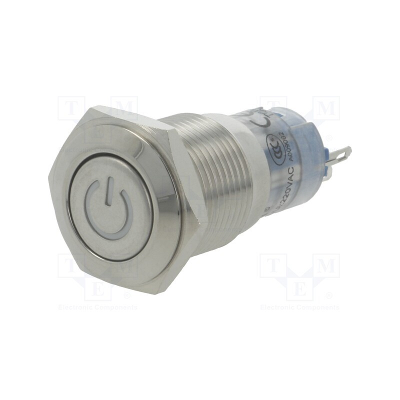 1 pcs x ONPOW - LAS2GQF-11DT/G/24V/S - Switch: vandal resistant, Pos: 2, SPDT, 0.5A/220VAC, 1A/24VDC, IP40
