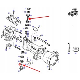 X412821800000 axle bridge pins m8 x 1 25 x 35
