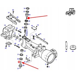 X412821800000 axle bridge pins m8 x 1 25 x 35