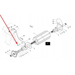 Kb8850a61 screw, partial thread, m12 x 60