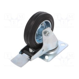 1 pcs x RADER - CKPW-SG 100W-HC - Transport wheel, Ø: 100mm, W: 25mm, H: 128mm, torsional with lock