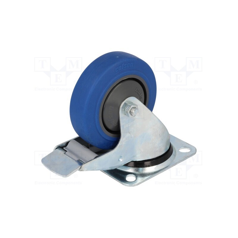 1 pcs x COLSON - BPPR 1001 5100 - Transport wheel, Ø: 100mm, W: 32mm, H: 128mm, torsional with lock