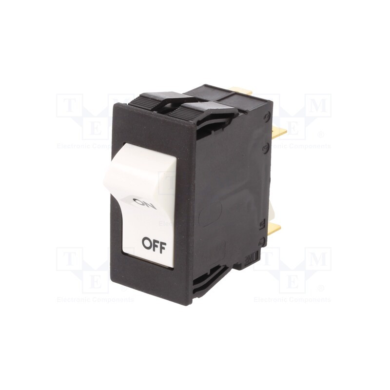 1 pcs x SCHURTER - 4430.1725 - Circuit breaker, Urated: 240VAC, 60VDC, 14A, DPST, Poles: 2, SNAP-IN