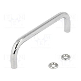 1 pcs x ELESA+GANTER - GN 425-8-100-CR - Handle, chromium plated steel, chromium plated, H: 35mm, Ø: 8mm