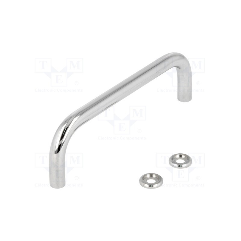 1 pcs x ELESA+GANTER - GN 425-8-100-CR - Handle, chromium plated steel, chromium plated, H: 35mm, Ø: 8mm