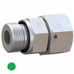Straight connector with internal thread 2x M18x1 5 din 2353