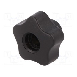 1 pcs x ELESA+GANTER - VCT.32 FP-M5 - Knob, Ø: 32mm, Int.thread: M5, 12mm, H: 23mm, technopolymer PP