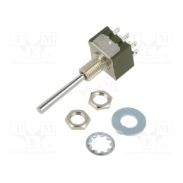 1 pcs x NKK SWITCHES - M2024Q4S4W01 - Switch: toggle, Pos: 3, SP3T, ON-ON-ON, 3A/250VAC, 3A/30VDC, M20