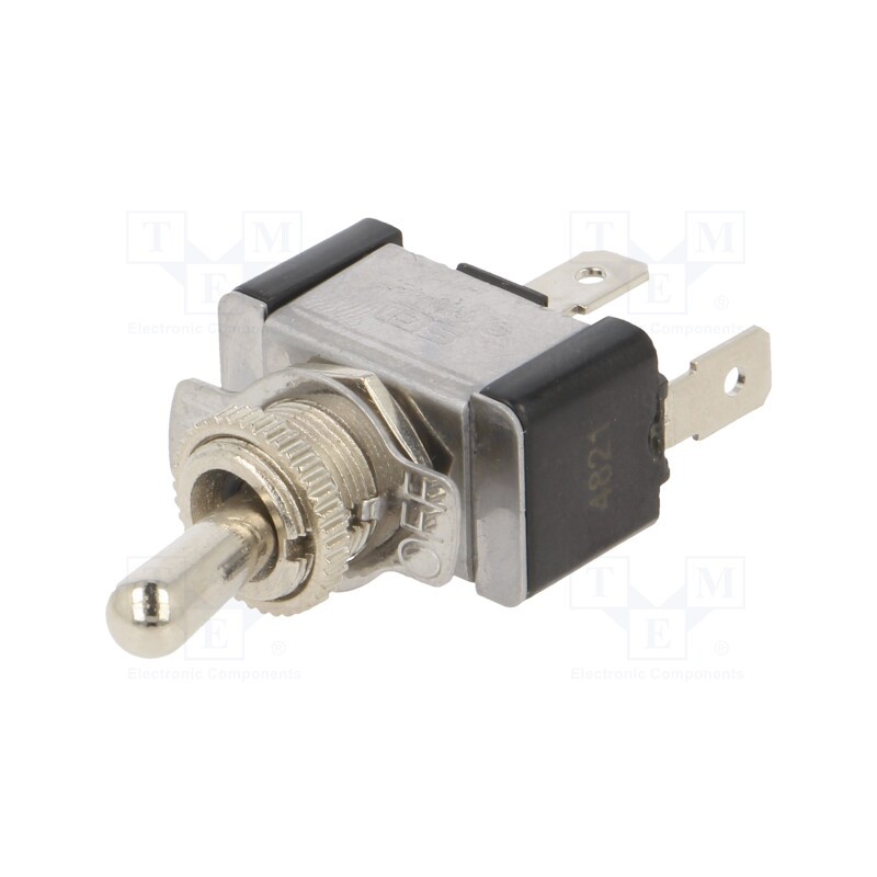 1 pcs x SWITCH COMPONENTS - TA2-1A-DC-1-O - Switch: toggle, Pos: 2, SPST, ON-OFF, 21A/14VDC, 0÷65°C, 50mΩ, TA/TA2
