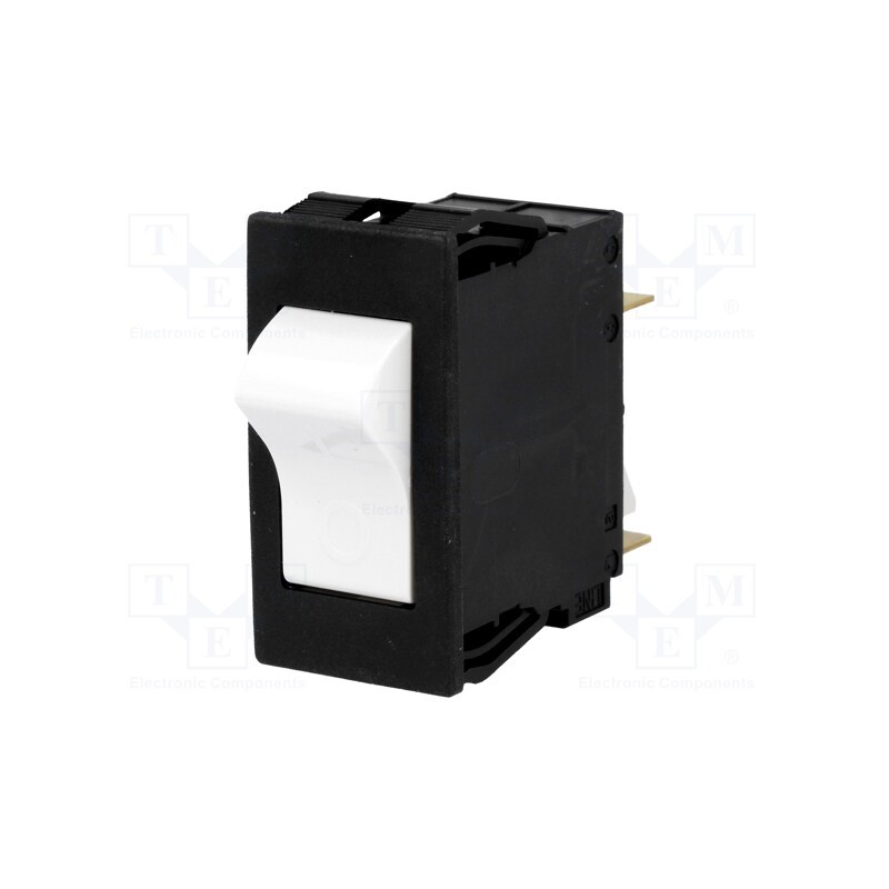 1 pcs x SCHURTER - 4430.0034 - Circuit breaker, Urated: 240VAC, 60VDC, 16A, DPST, Poles: 2, MCB