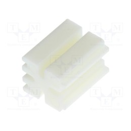 10 pcs x DREMEC - 8GE04V80263 - Spacer sleeve, LED, ØLED: 3mm, L: 7mm, natural, UL94V-2, W: 5mm