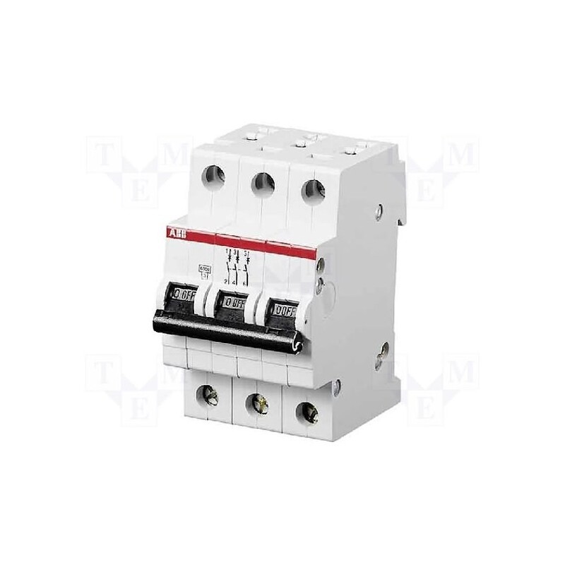 1 pcs x ABB - 2CDS253001R0255 - Circuit breaker, 230/400VAC, Inom: 25A, Poles: 3, Charact: B, 6kA