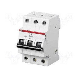 1 pcs x ABB - 2CDS253001R0165 - Circuit breaker, 230/400VAC, Inom: 16A, Poles: 3, Charact: B, 6kA