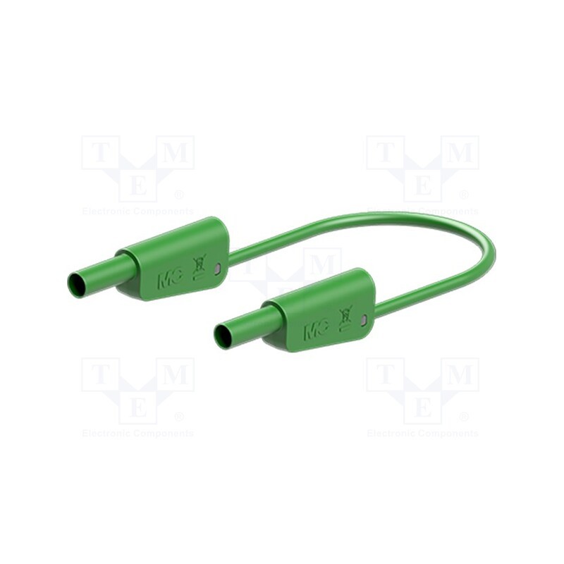 1 pcs x STu00c4UBLI - 66.2016-20025 - Test lead, 32A, banana plug 4mm,both sides, Urated: 1kV, Len: 2m