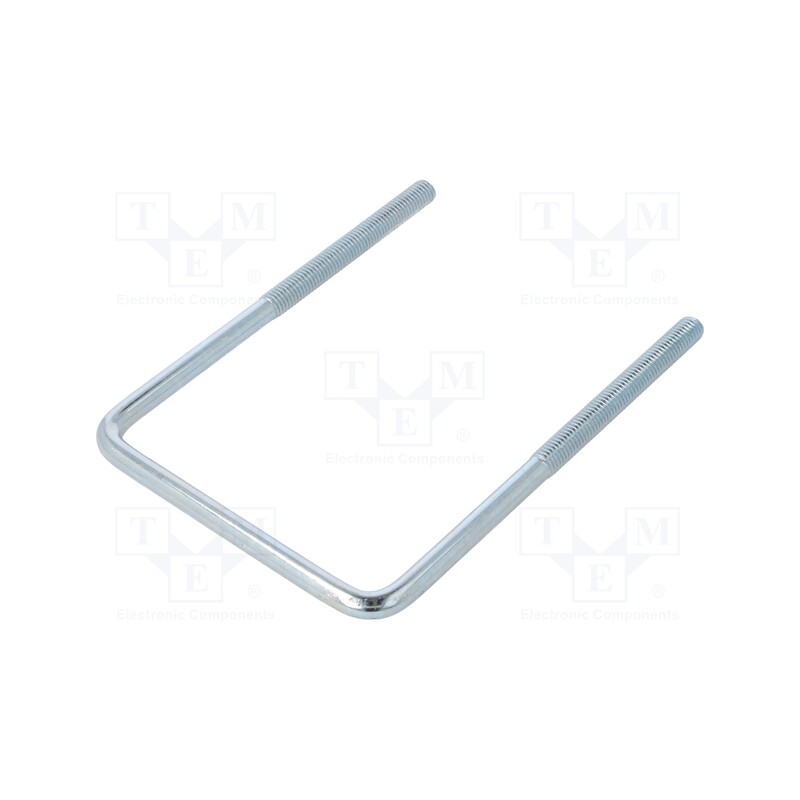 1 pcs x DROMET - CBTC..8..89.141 (3') - U-bolt, C, 1.25, steel, zinc, Thread len: 70mm, Int.width: 89mm
