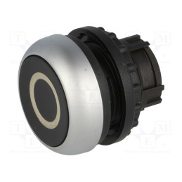 1 pcs x EATON ELECTRIC - M22-D-S-X0 - Switch: push-button, 22mm, Stabl.pos: 1, black, none, IP67, flat