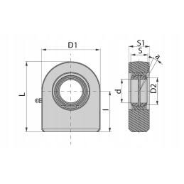 Actuator eye welded to the cylinder 63w 00 gf35