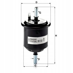 Fuel filter mann filter wk551 mann filter 4011558