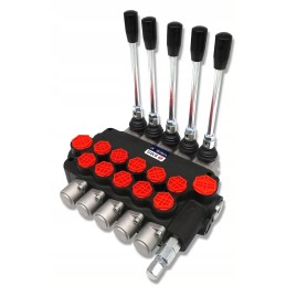 Connections for a 5-section 80l hydraulic distributor