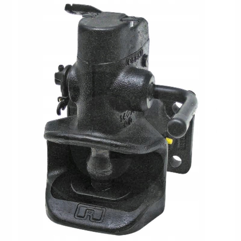 Automatic hitch with a collar and deep jaws