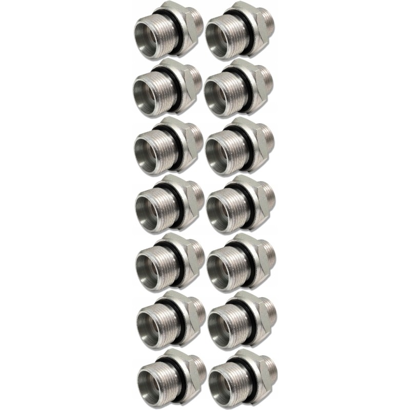 Connections for a 6-section 80l hydraulic distributor