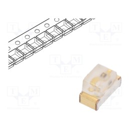 5 pcs x KINGBRIGHT ELECTRONIC - KP-1608SEC - LED, SMD, 0603, orange, 180÷300mcd, 1.6x0.8x1.1mm, 120°, 2÷2.5V