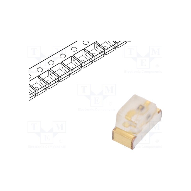 5 pcs x KINGBRIGHT ELECTRONIC - KP-1608SEC - LED, SMD, 0603, orange, 180÷300mcd, 1.6x0.8x1.1mm, 120°, 2÷2.5V