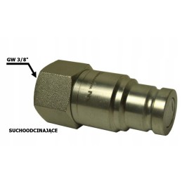 Dry cut-off quick connector, 3-8 thread plug
