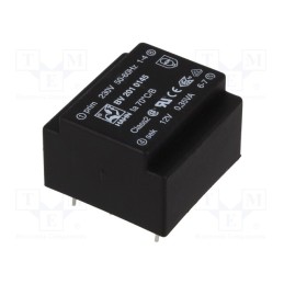 1 pcs x HAHN - BV 201 0145 - Transformer: encapsulated, 0.35VA, 230VAC, 12V, 29mA, PCB, BV