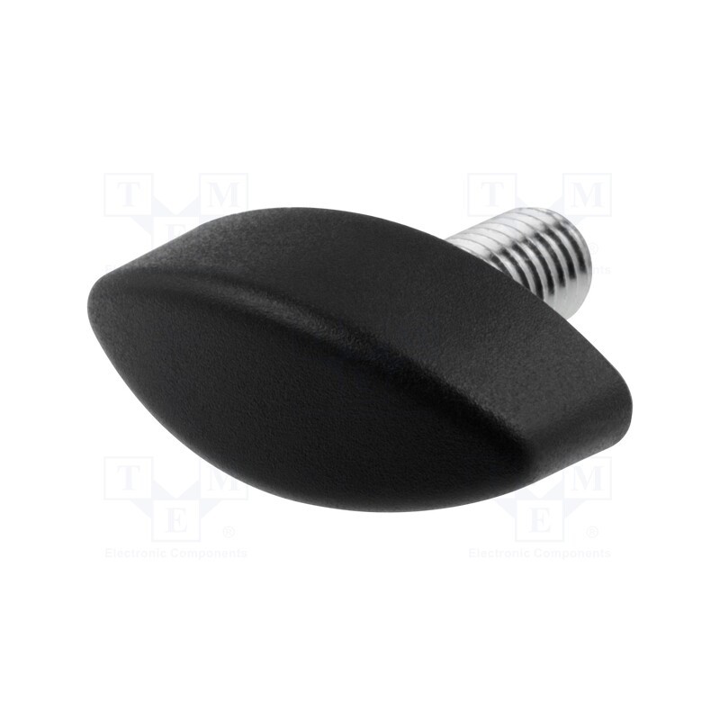 1 pcs x ELESA+GANTER - 8373 - Knob wing, Ext.thread: M8, 40mm, H: 15mm, polyamide, W: 30mm