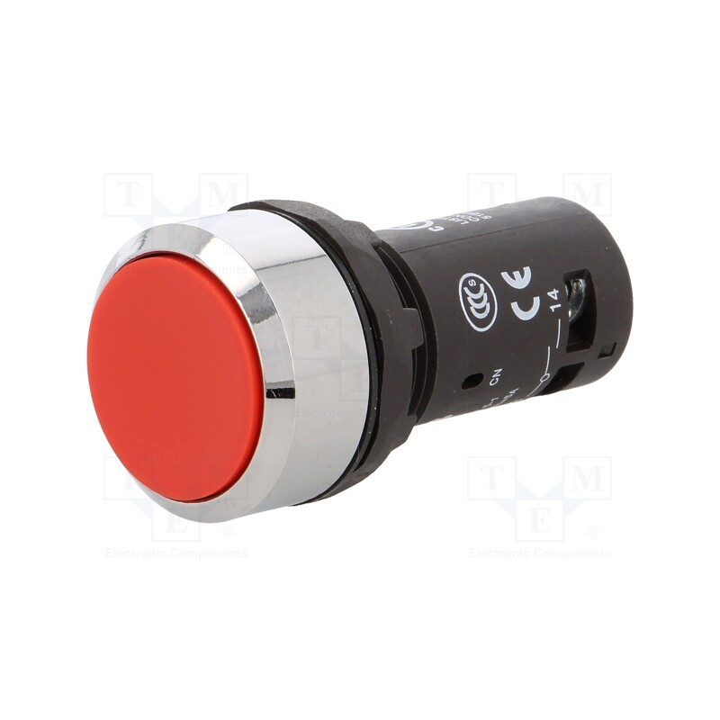 1 pcs x ABB - 1SFA619100R3011 - Switch: push-button, 22mm, Stabl.pos: 1, NO, red, none, 1A/240VAC