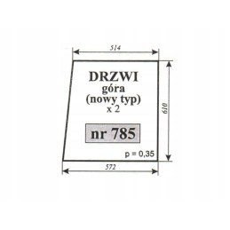 Door glass up, new type C 330 Naglak 785