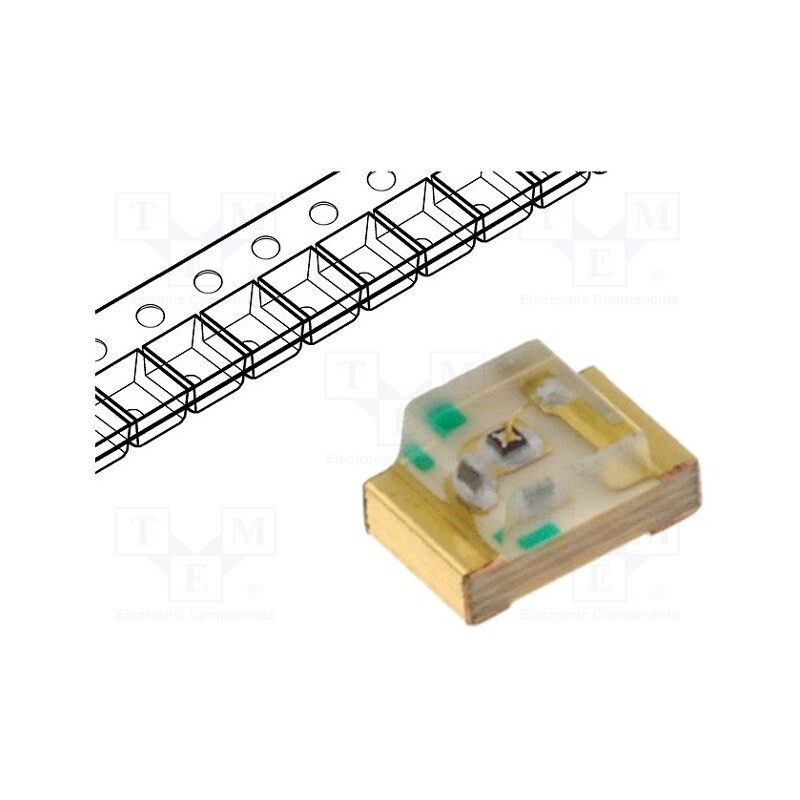 5 pcs x KINGBRIGHT ELECTRONIC - KP-2012SYC - LED, SMD, 0805, yellow, 36÷100mcd, 2x1.25x1.1mm, 120°, 2÷2.5V, 20mA