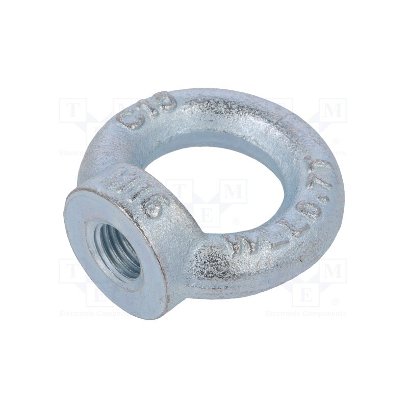1 pcs x DROMET - NZU16 - Lifting eye nut, eye, M16, steel, Plating: zinc, DIN 582, 35mm