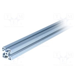 1 pcs x KRAFTBERG - K3030L-I6/1M - Connecting tubes, Width of the groove: 6mm, W: 30mm, H: 30mm, L: 1m