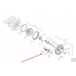Pis01040027 bearing needle of the hub reduction gear