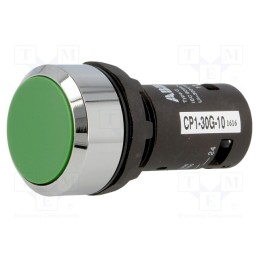 1 pcs x ABB - 1SFA619100R3012 - Switch: push-button, 22mm, Stabl.pos: 1, NO, green, none, 1A/240VAC