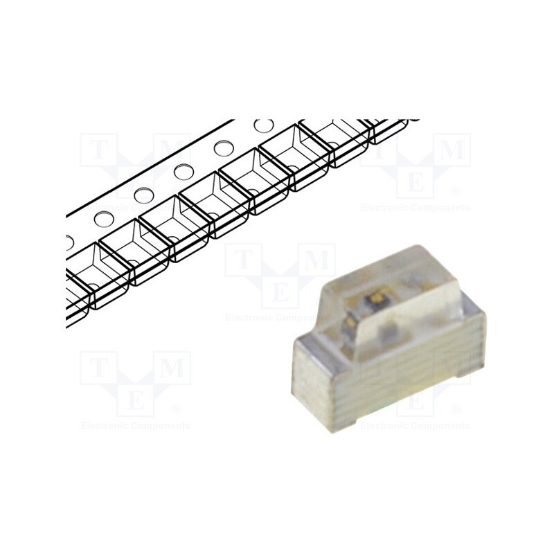 5 pcs x KINGBRIGHT ELECTRONIC - KPA-1606SYCK - LED, SMD, 0602, yellow, 50÷150mcd, 1.6x1.2x0.6mm, 110°, 2÷2.5V, 20mA