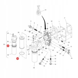 Driving filter o-ring mf x548960666000 original