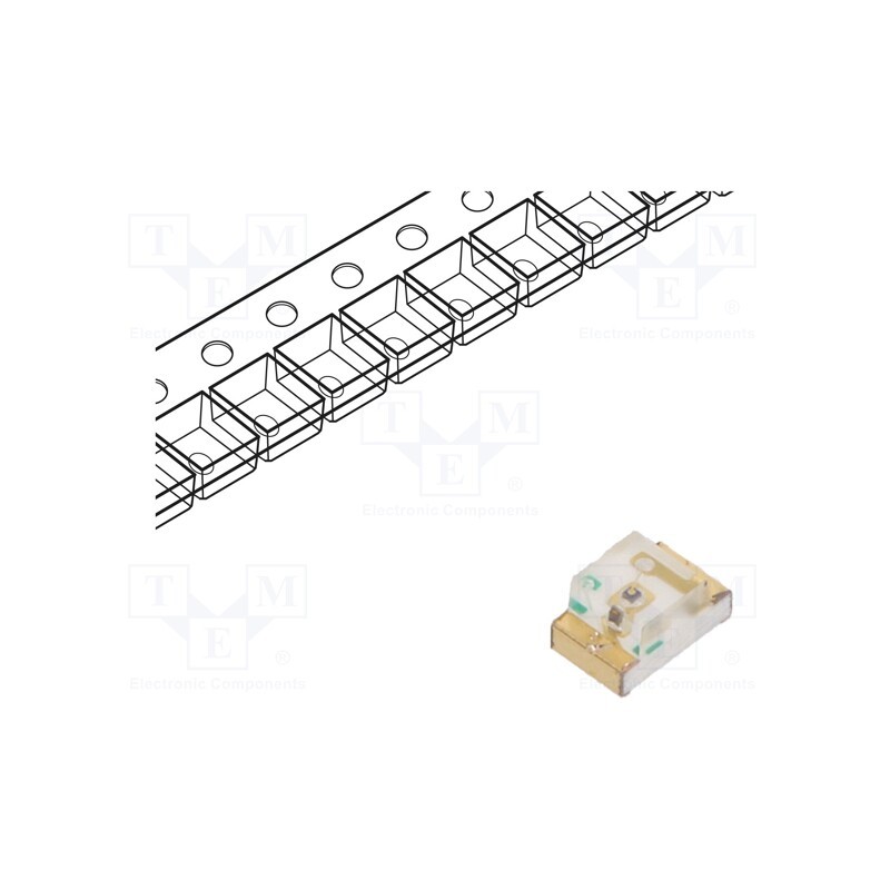 5 pcs x KINGBRIGHT ELECTRONIC - KP-2012SEC - LED, SMD, 0805, orange, 180÷300mcd, 2x1.25x1.1mm, 140°, 2÷2.5V, 20mA