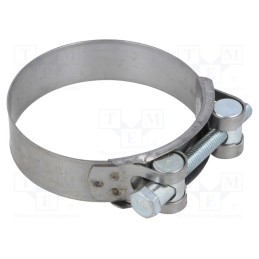 1 pcs x MPC INDUSTRIES - S2080 - T-bolt clamp, W: 24mm, Clamping: 80÷85mm, chrome steel AISI 430, S