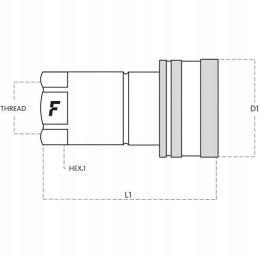 Nv12nptf quick connector 1 2 npt ig