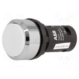 1 pcs x ABB - 1SFA619100R3015 - Switch: push-button, 22mm, Stabl.pos: 1, NO, white, none, 1A/240VAC