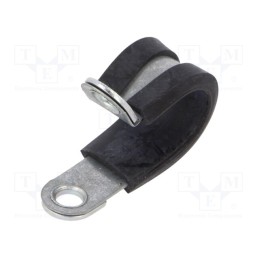 1 pcs x PMA - SGB-09 - Fixing clamp, ØBundle : 9mm, W: 13mm, steel, Cover material: EPDM