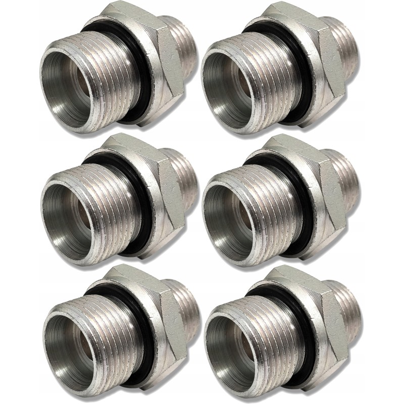 Connections for a 2-section 80l hydraulic distributor