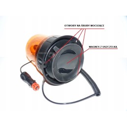 Rooster warning lamp 12 24v h1 magnet plug