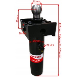 Complete cylinder hydr actuator stroke 520 d35