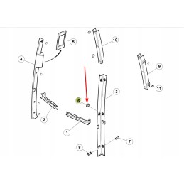 7700063853 cabin mounting cap
