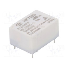 1 pcs x HONGFA RELAY - HF7520/012-HSTP - Relay: electromagnetic, SPST-NO, Ucoil: 12VDC, 16A, 16A/250VAC