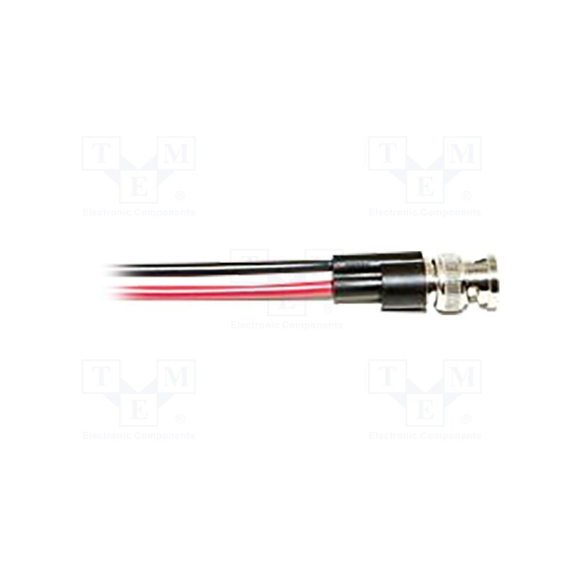 1 pcs x MUELLER ELECTRIC - BU-P4970 - Test lead, BNC plug,free end, Urated: 500V, Len: 0.18m, black-red